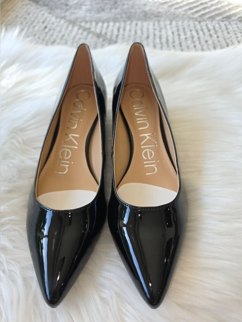 Calvin Klein Gabrianna 2 Women's Shoes Black Patent: 7.5 M, Synthetic